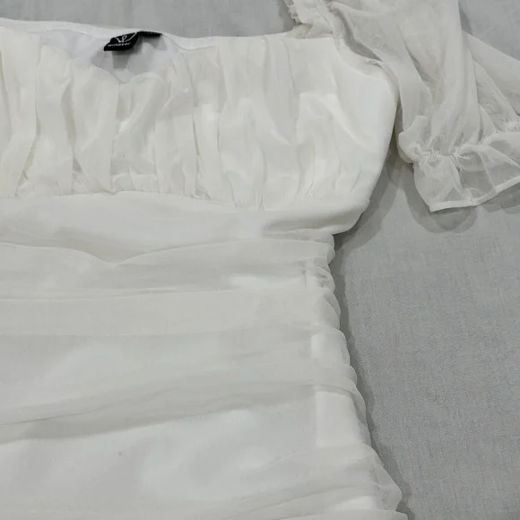 WINDSOR MESH RUFFLES DRESS - Picture 4 of 10